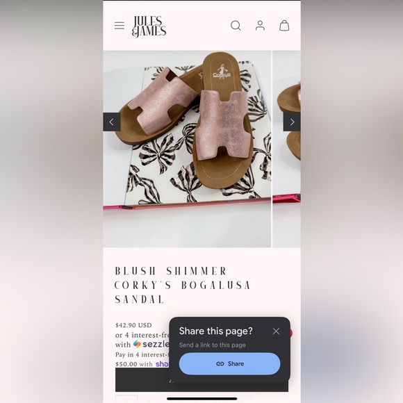 Corky’s Bogalusa Slide in Shimmer Silver White Size 8 - Picture 10 of 10